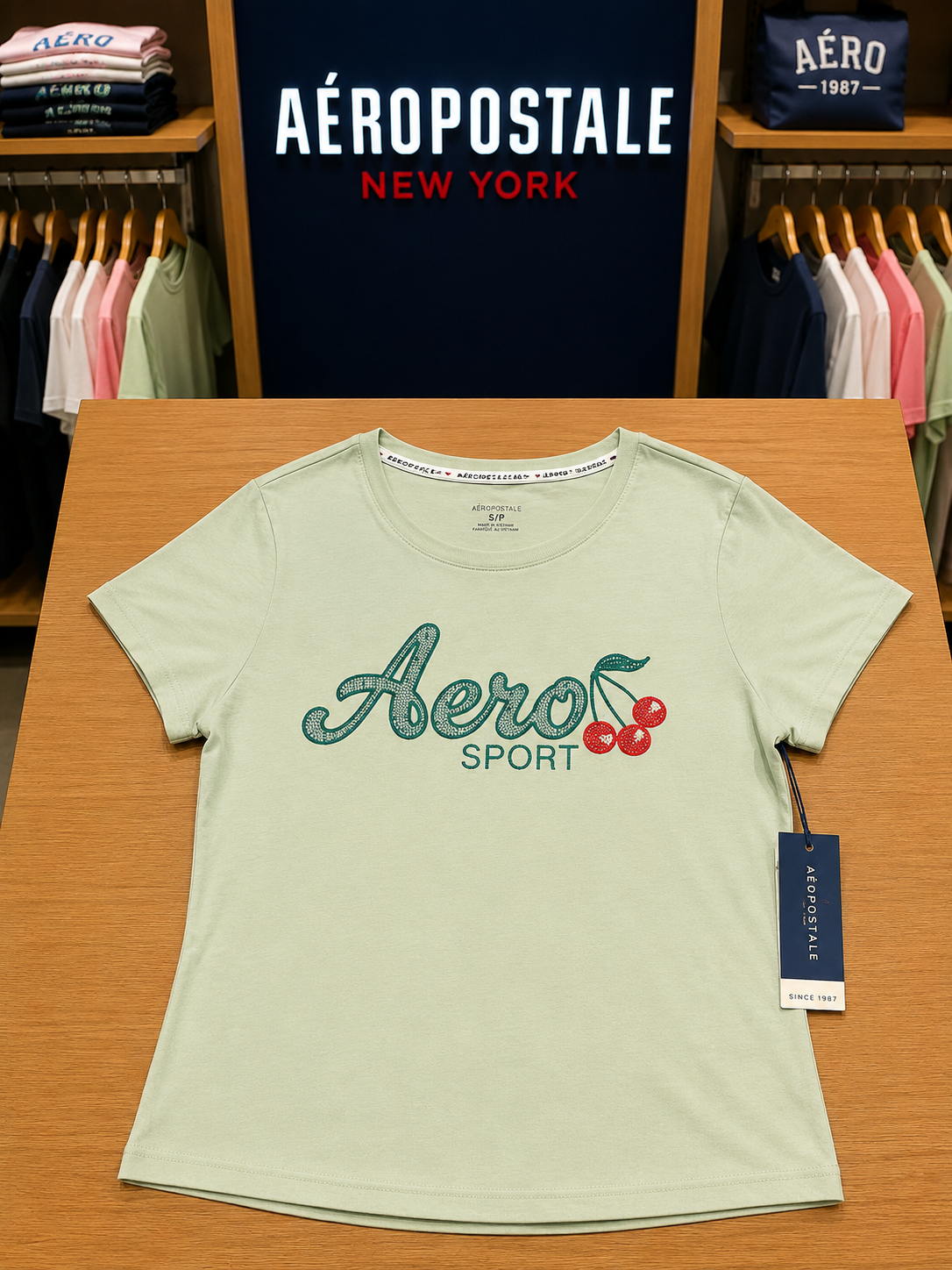 AERO VERDE AGUA Camiseta Aero Casual - Image 1