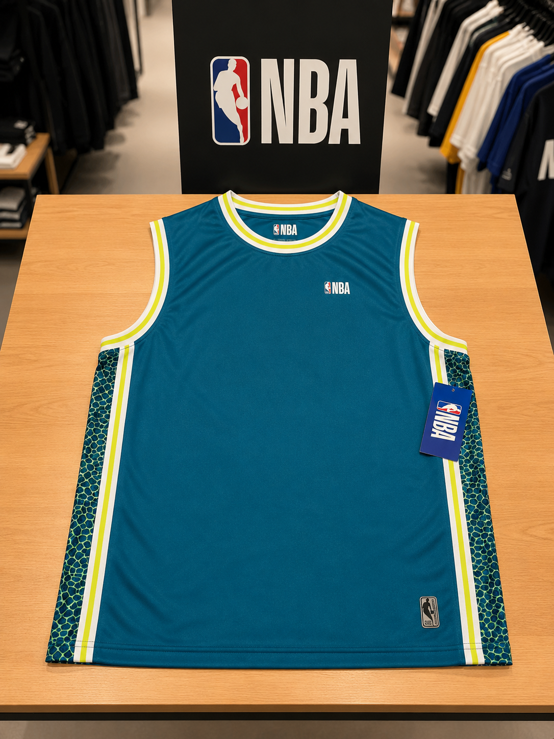 NBA FRANELILLA TURQUESA Franelilla NBA Color Turquesa Deportiva - Image 1