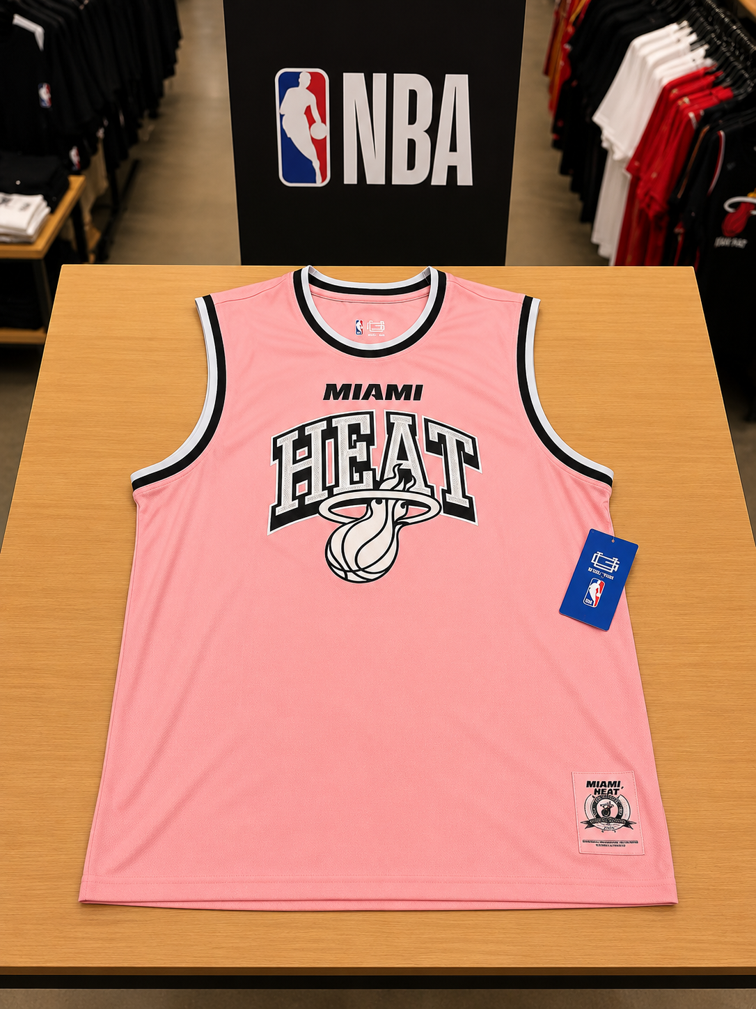 NBA ROSA Camiseta Miami Heat NBA Original - Image 1