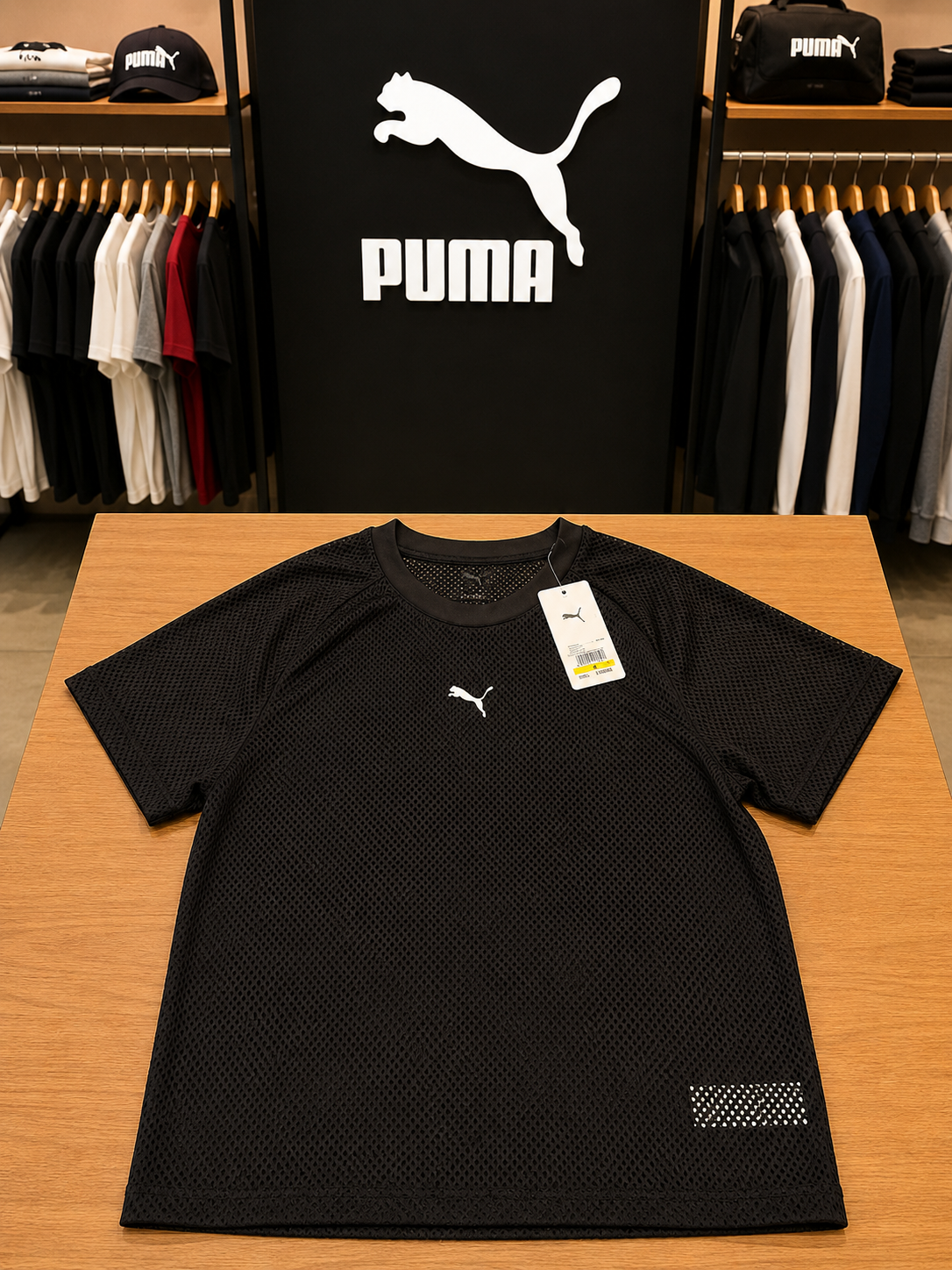 NEGRA PUMA Camiseta Puma Deportiva Negra para Mujer - Image 1