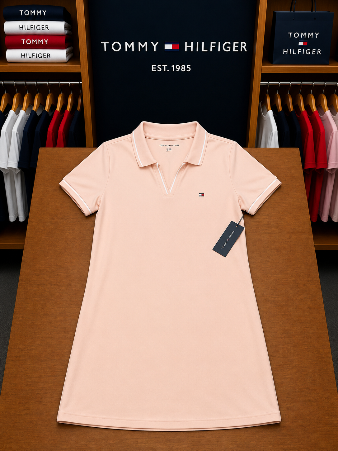 VESTIDO ROSA Vestido Tommy Hilfiger Casual - Image 1