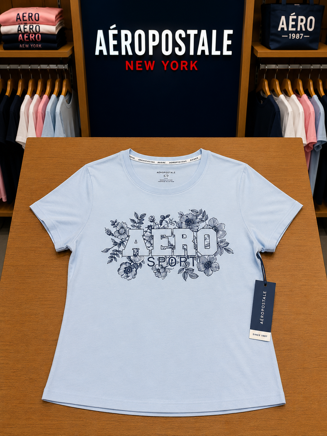 aero celeste Franela Aeropostale Casual - Image 1